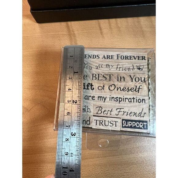 PSX Rubber Stamp Wood Best FRIEND Friendship Gift Scrapbook Cards Lot of 7 2003 - Picture 4 of 5